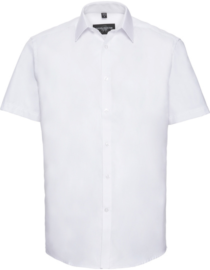 Russell Collection Russell Collection  Men´s Short Sleeve Herringbone Shirt  Z963