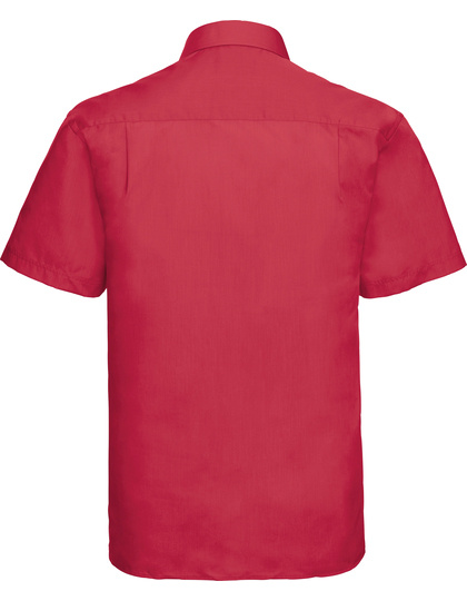 Russell Collection Russell Collection  Men´s Short Sleeve Poly-Cotton Easy Care Poplin Shirt  Z935