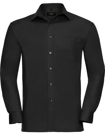 Russell Collection Russell Collection  Men´s L/S Pure Cotton Easy Care Poplin Shirt  Z936