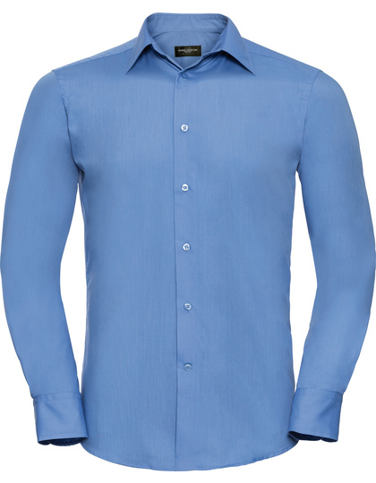 Russell Collection Russell Collection  Men´s L/S Poly-Cotton Easy Care Tailored Poplin Shirt  Z924