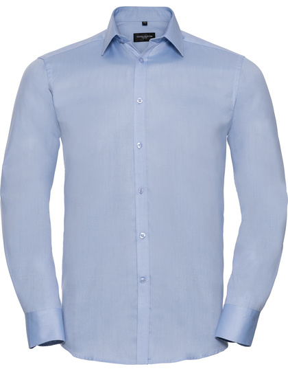Russell Collection Russell Collection  Men´s L/S Herringbone Shirt  Z962