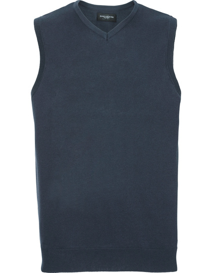 Russell Collection Russell Collection  Men's V-Neck Sleeveless Knitted Pullover  Z716