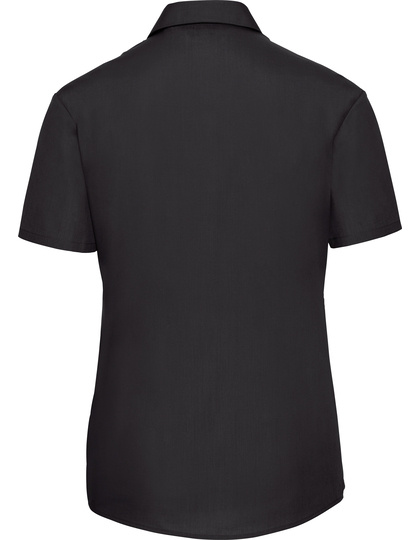 Russell Collection Russell Collection  Ladies´ Short Sleeve Poly-Cotton Easy Care Poplin Shirt  Z935F