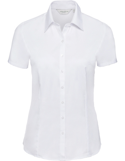Russell Collection Russell Collection  Ladies´ Short Sleeve Herringbone Shirt  Z963F