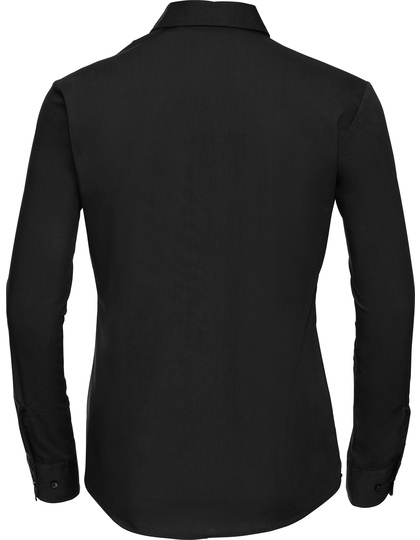 Russell Collection Russell Collection  Ladies´ L/S Pure Cotton Easy Care Poplin Shirt  Z936F