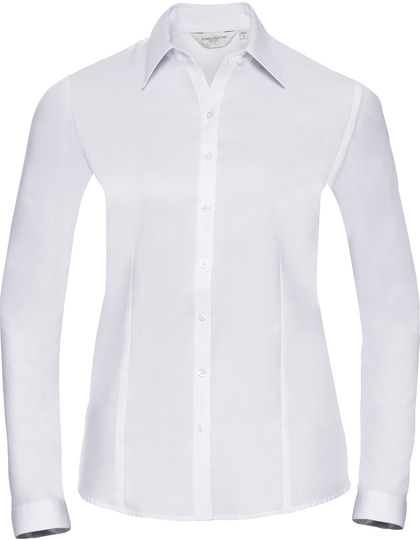Russell Collection Russell Collection  Ladies´ L/S Herringbone Shirt  Z962F