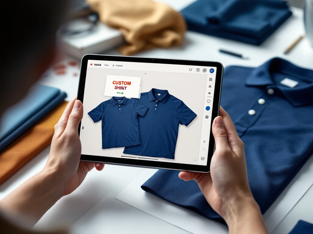 Kan ik online mijn polo ontwerp uploaden?