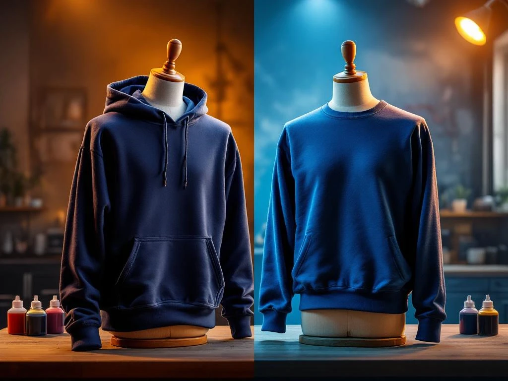 Welke is beter voor bedrukking: hoodie of trui?