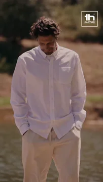 Th Clothes Mens long sleeve oxford shirt Tokyo