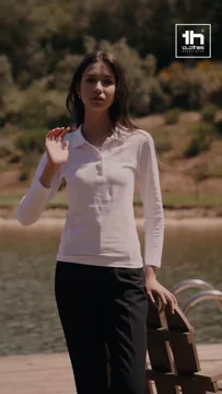 Th Clothes TH Clothes Womens long sleeve polo shirt Bern women