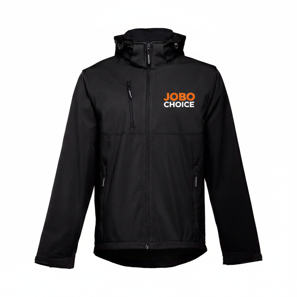 Jobo Choice (eigen label) Softshell Jas met verwijderbare capuchon Heren