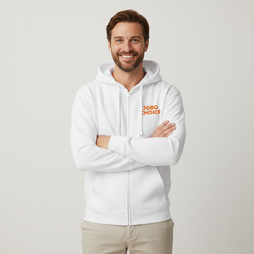 Jobo Choice Hooded full zipped sweatshirt Men