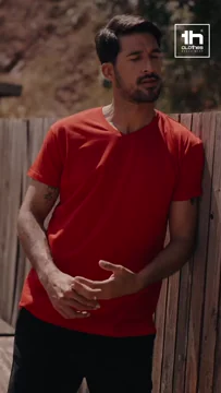 Th Clothes V-neck t-Shirt Heren