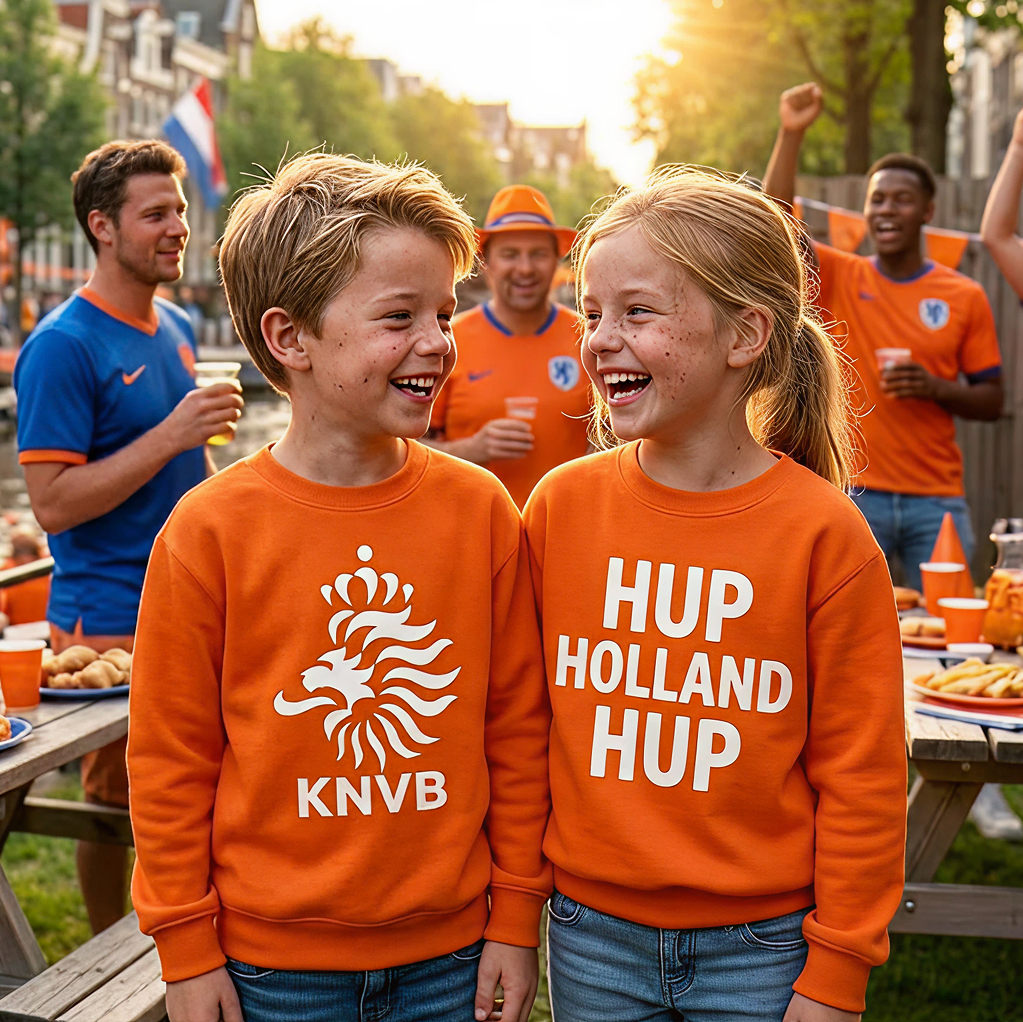 Th Clothes WK Sweater Oranje Unisex Kids