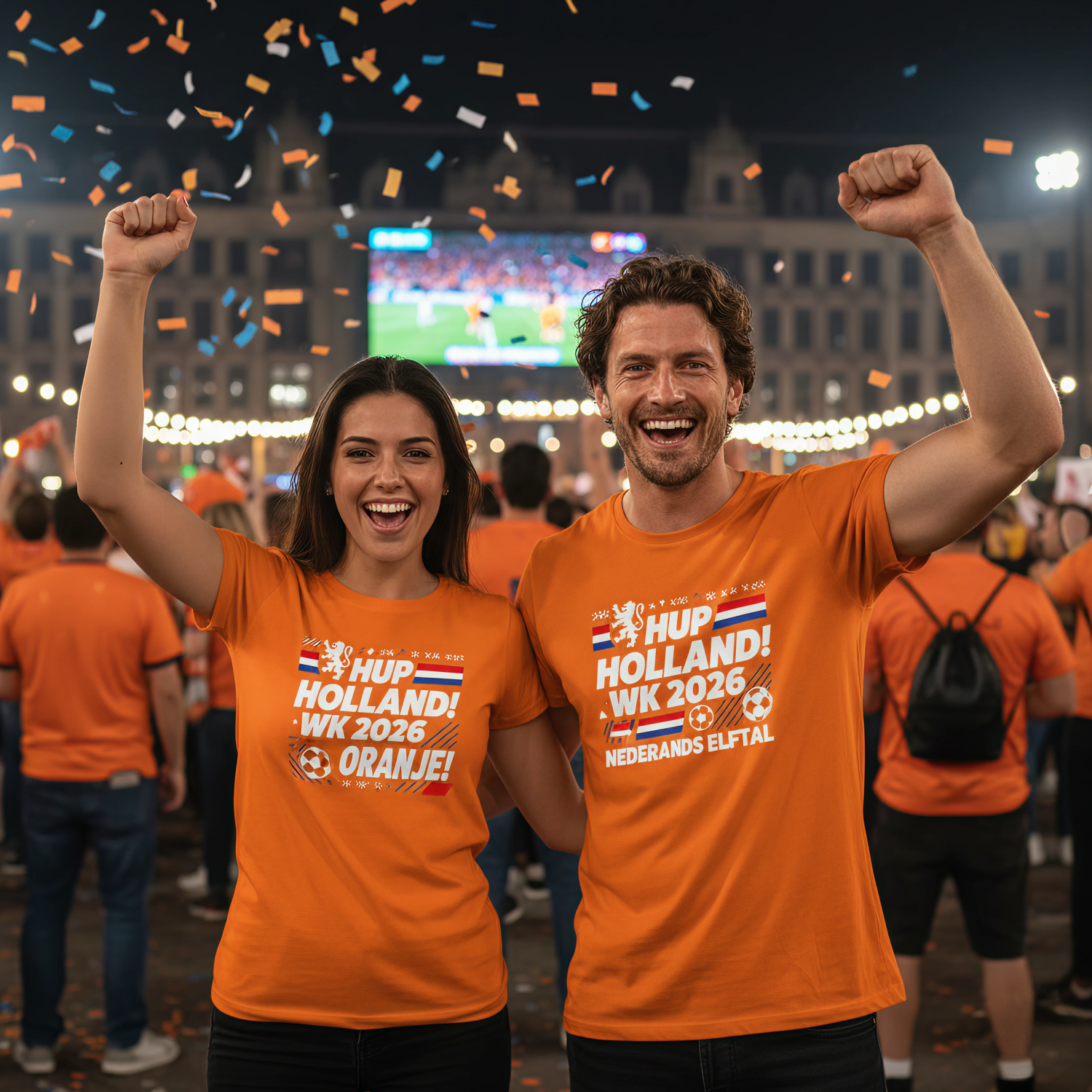 Th Clothes WK t-Shirt Oranje 150 G/m2