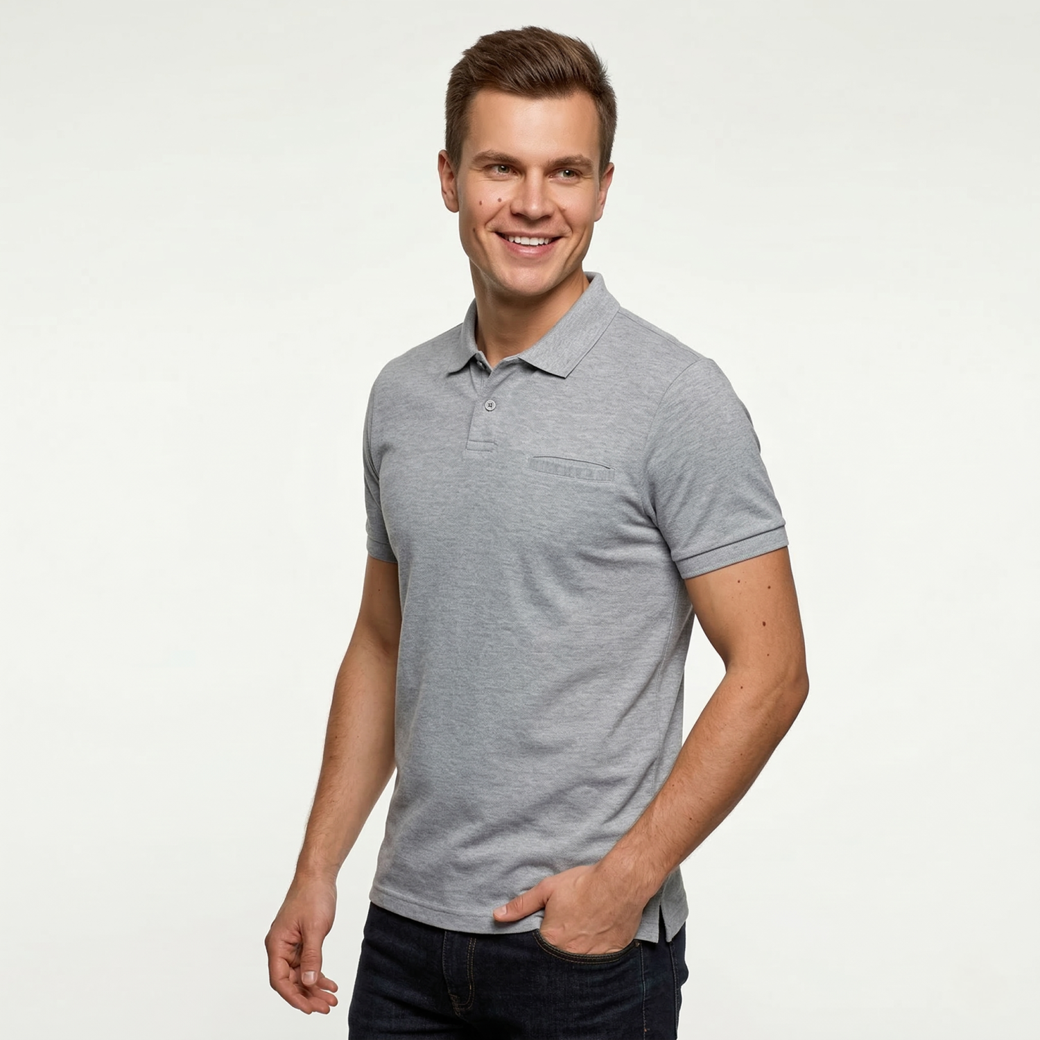 Th Clothes Mens polo shirt with pocket Dhaka