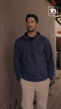 Th Clothes Unisex polar fleece with 1/4 zip Vienna