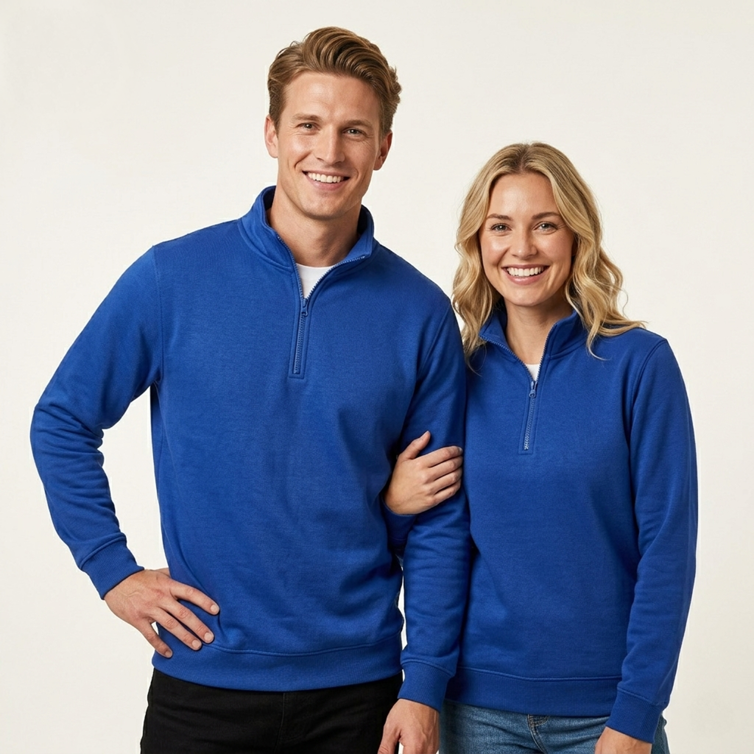 Th Clothes Budapest unisex sweatshirt with 1/4 zip