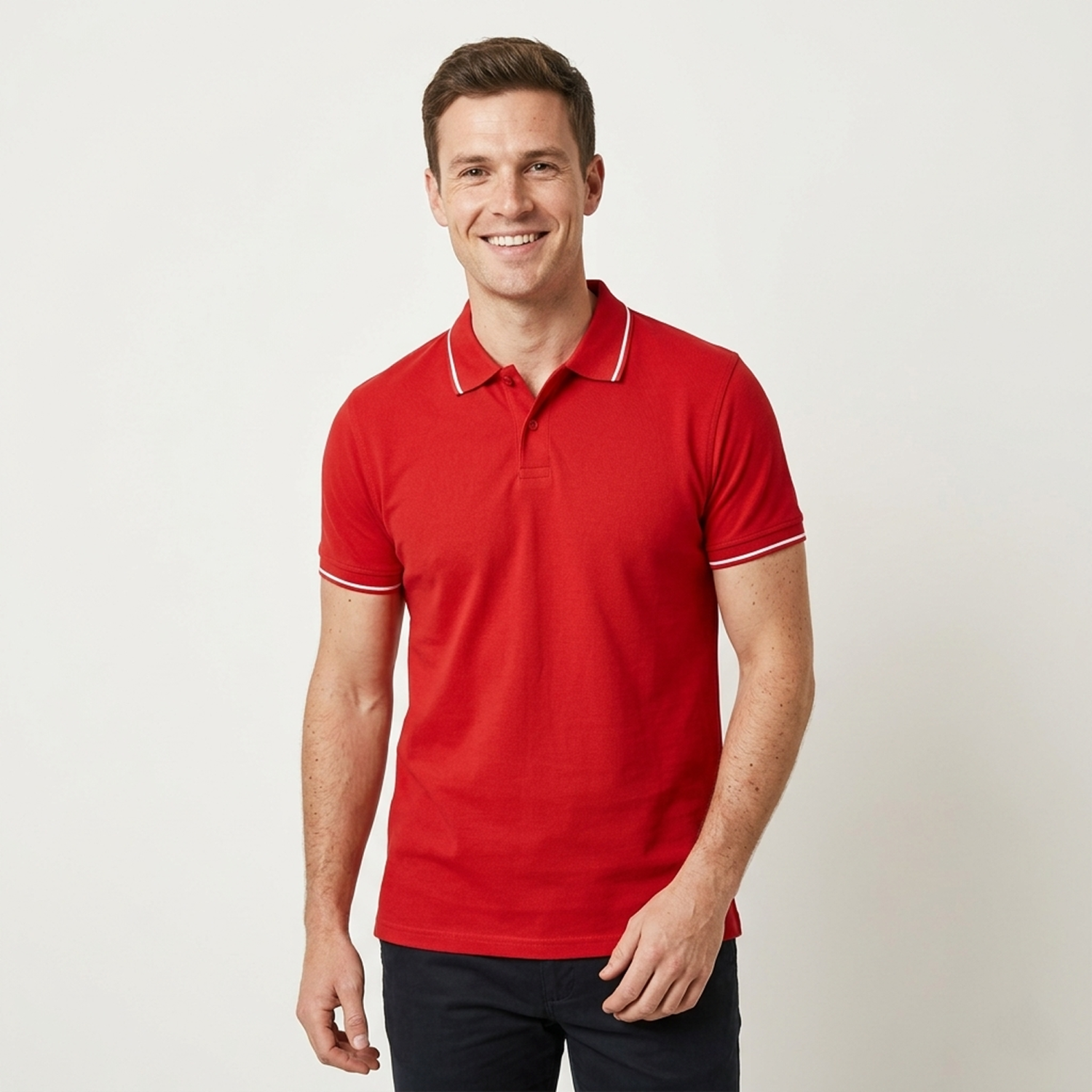 Th Clothes Bicolour polo shirt for men Spectrum