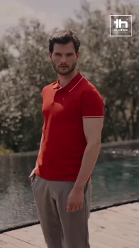 Th Clothes Bicolour polo shirt for men Spectrum