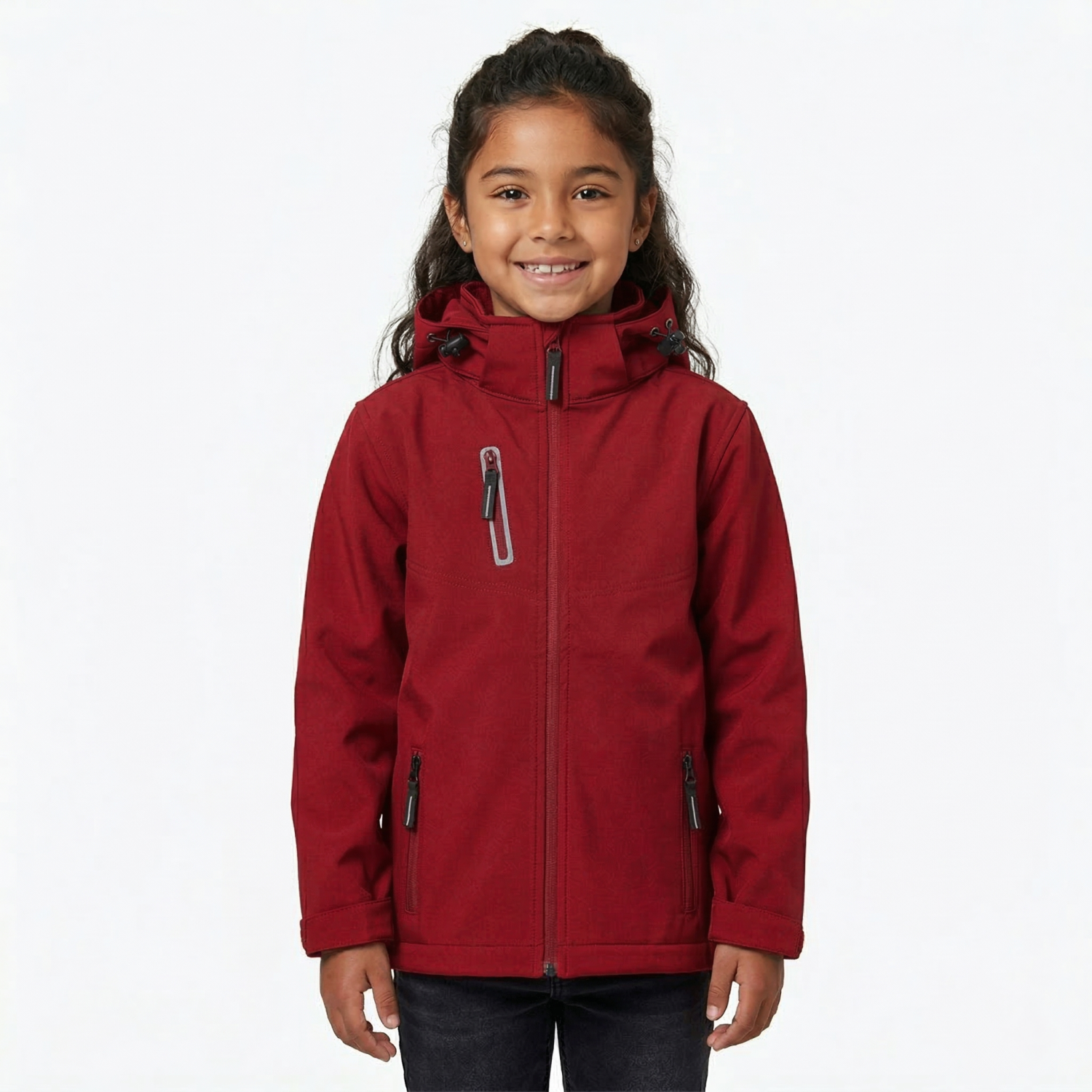 Th Clothes Zagreb kids softshell jacket with removable hood