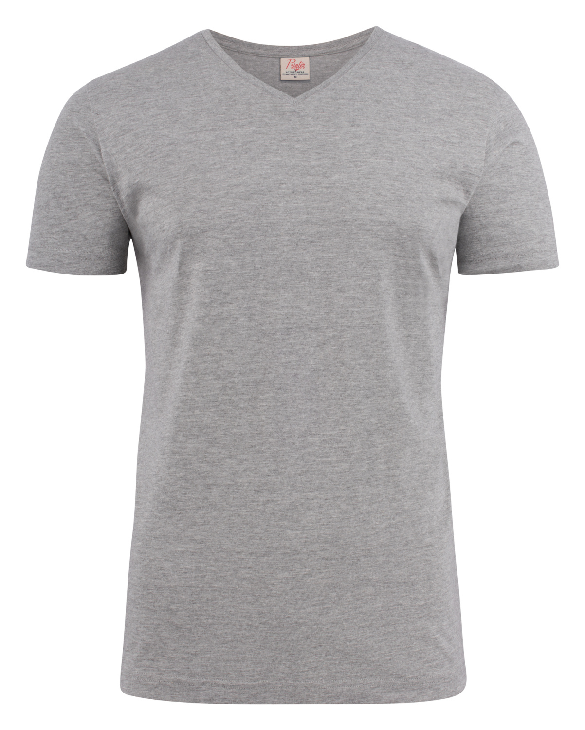 Printer heavy v-neck t-shirt heren 2264024