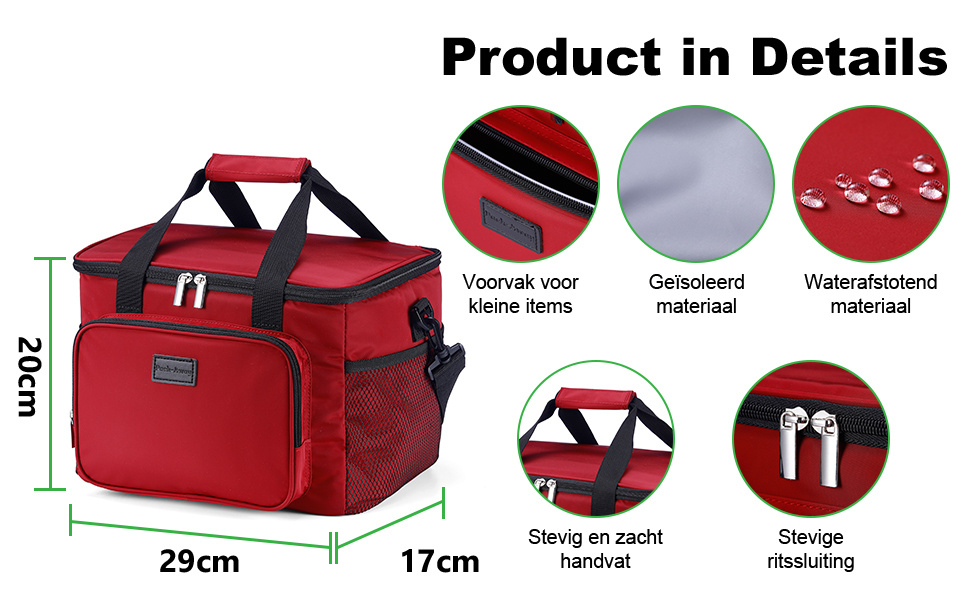 Brisby Packaway 4 Laags Geïsoleerde Koeltas - Lunchtas 15 liter