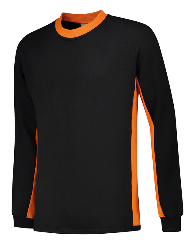 Lemon  Soda Unisex Contrast Sweater twee kleurig lange mouwen