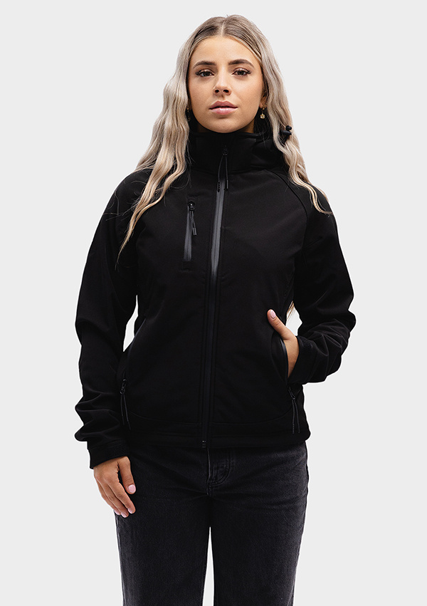 Lemon  Soda Ladies Everywear Softshell Hooded Jacket lange mouwen