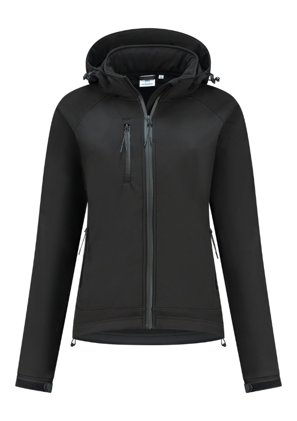 Lemon  Soda Ladies Everywear Softshell Hooded Jacket lange mouwen