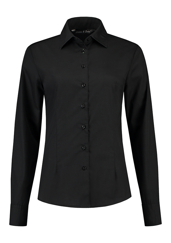 Lemon  Soda ladies poly-Cotton Mix Poplin lange mouwen