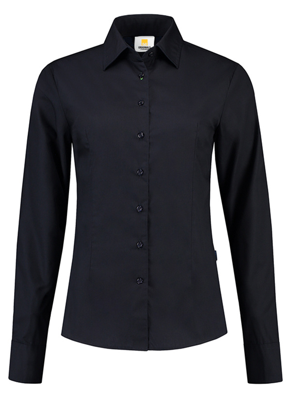 Lemon  Soda ladies poly-Cotton Mix Poplin lange mouwen