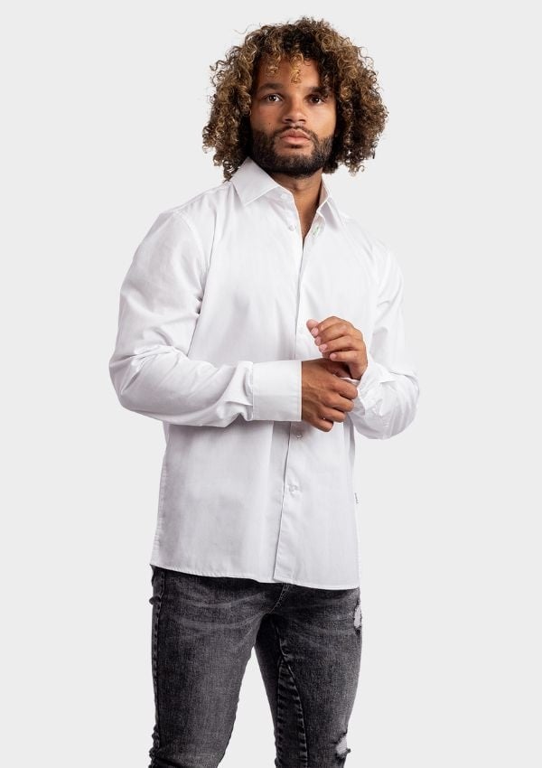 Lemon  Soda Men Poly-Cotton Mix Poplin shirt met knoopjes