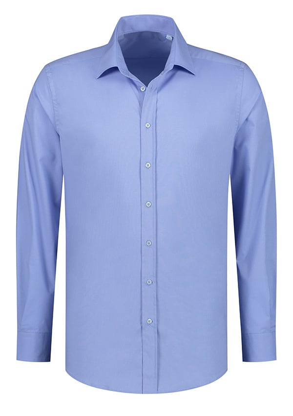 Lemon  Soda Men Stretch Poplin Shirt knoopjes