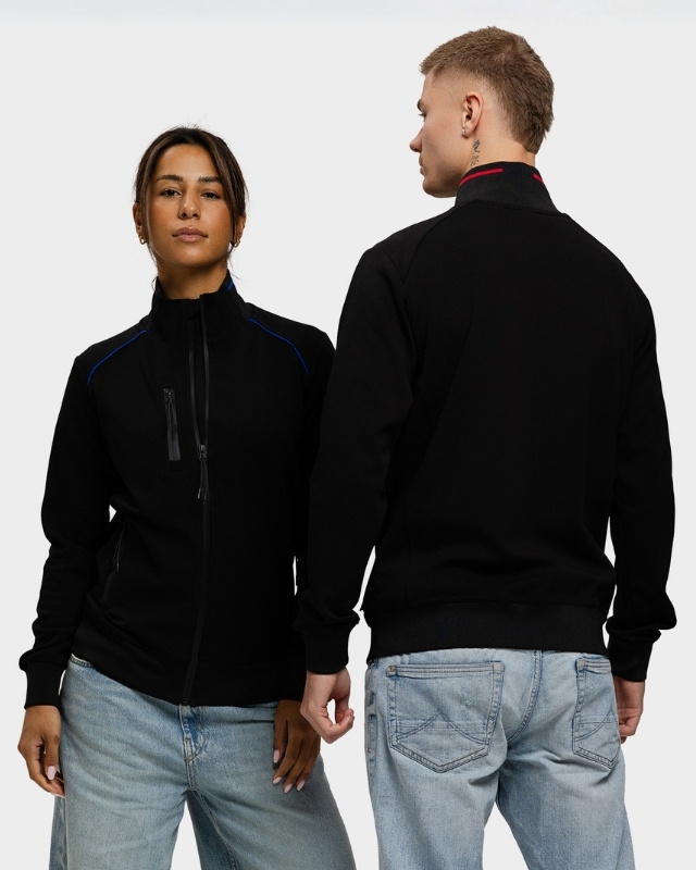 Lemon  Soda Unisex Everywear Accent Cardigan full zip