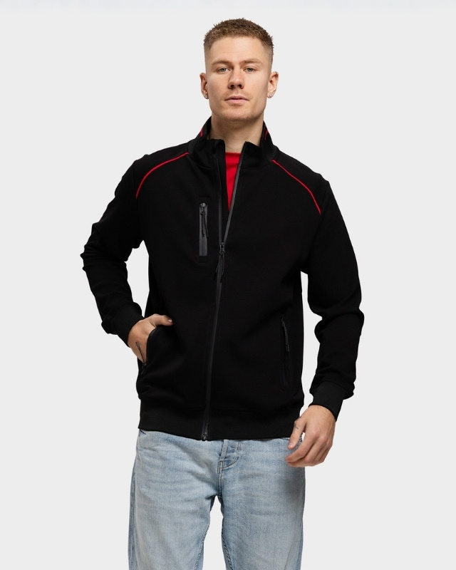 Lemon  Soda Unisex Everywear Accent Cardigan full zip
