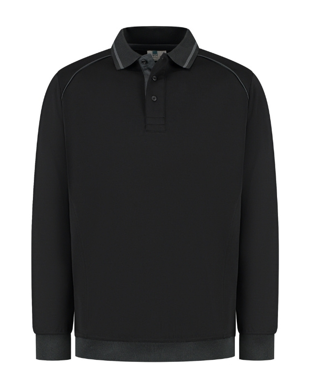 Lemon  Soda Unisex Everywear Accent Polosweater lange mouwen