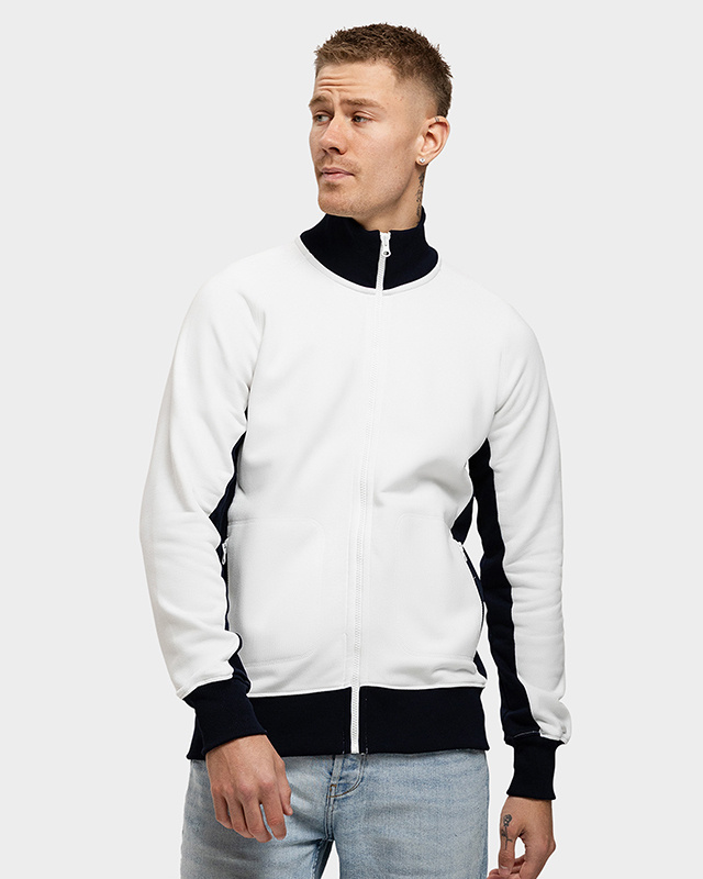 Lemon  Soda Men Contrast Cardigan twee kleurig full zip vest
