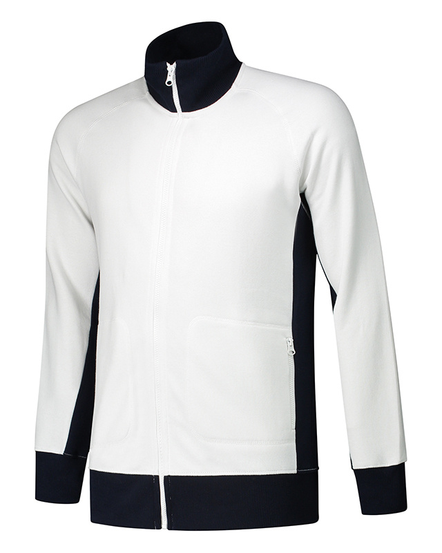 Lemon  Soda Men Contrast Cardigan twee kleurig full zip vest