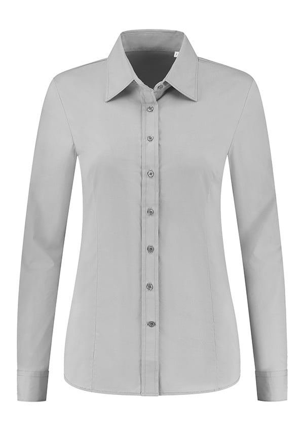 Lemon  Soda Ladies Stretch Poplin Shirt lange mouwen