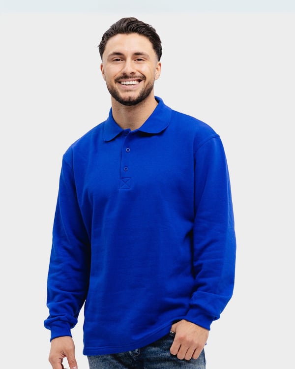 Lemon  Soda Heren polosweater lange mouwen