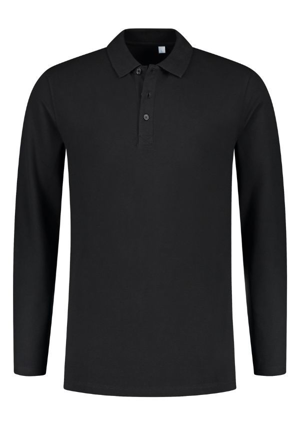 Lemon  Soda Men Cotton Elastane Long Sleeve Polo