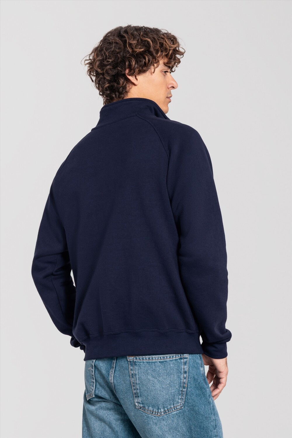Fruit of the Loom Iconic Premium Zip Neck Sweat