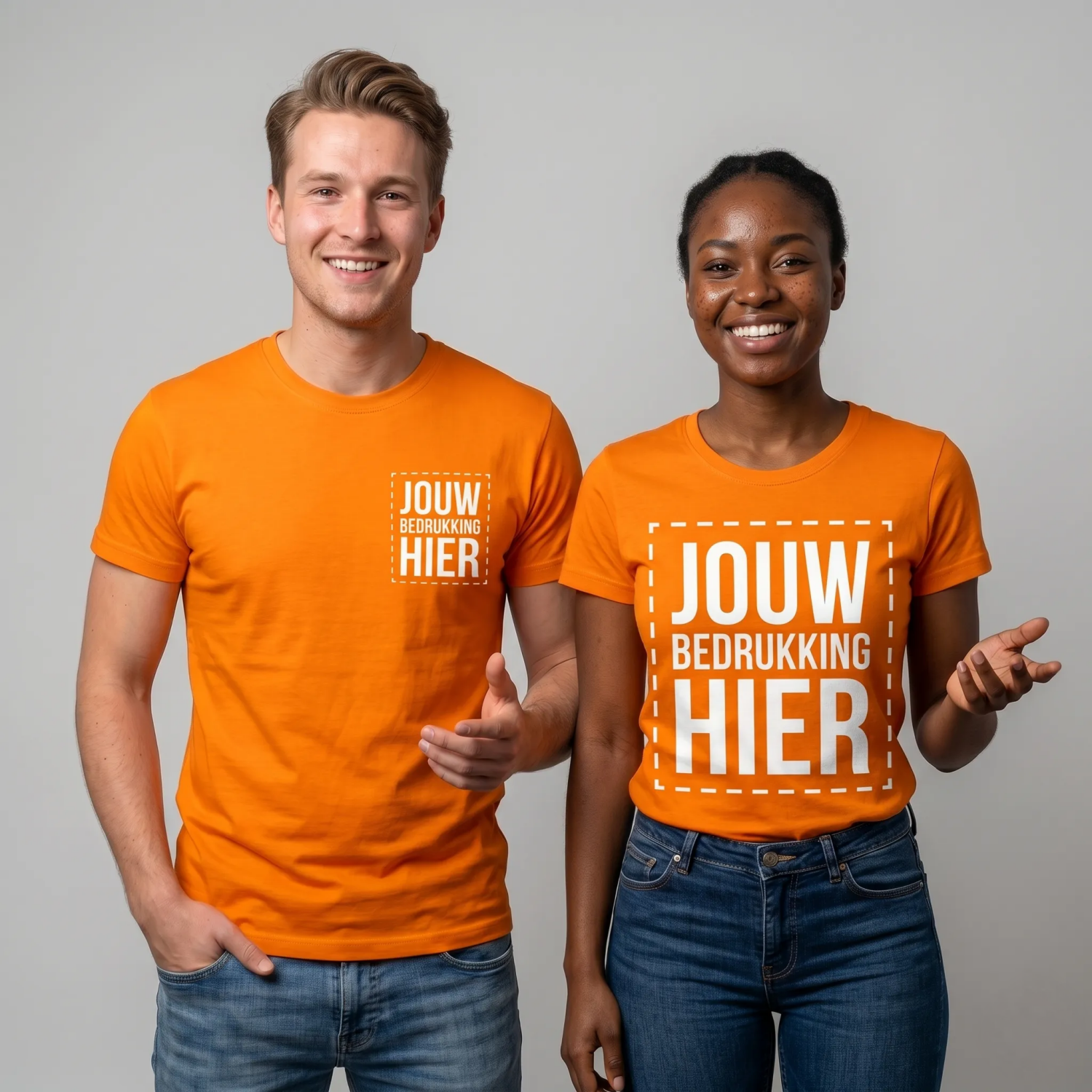 Th Clothes WK t-Shirt Oranje 150 G/m2 Unisex