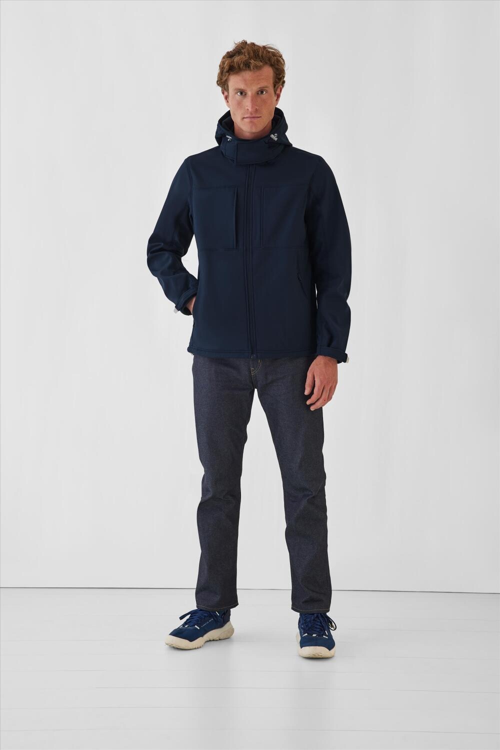 B&C Collection kleding bedrukken B&C Hooded Softshell Men