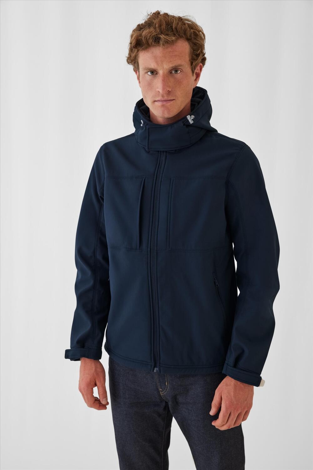 B&C Collection kleding bedrukken B&C Hooded Softshell Men