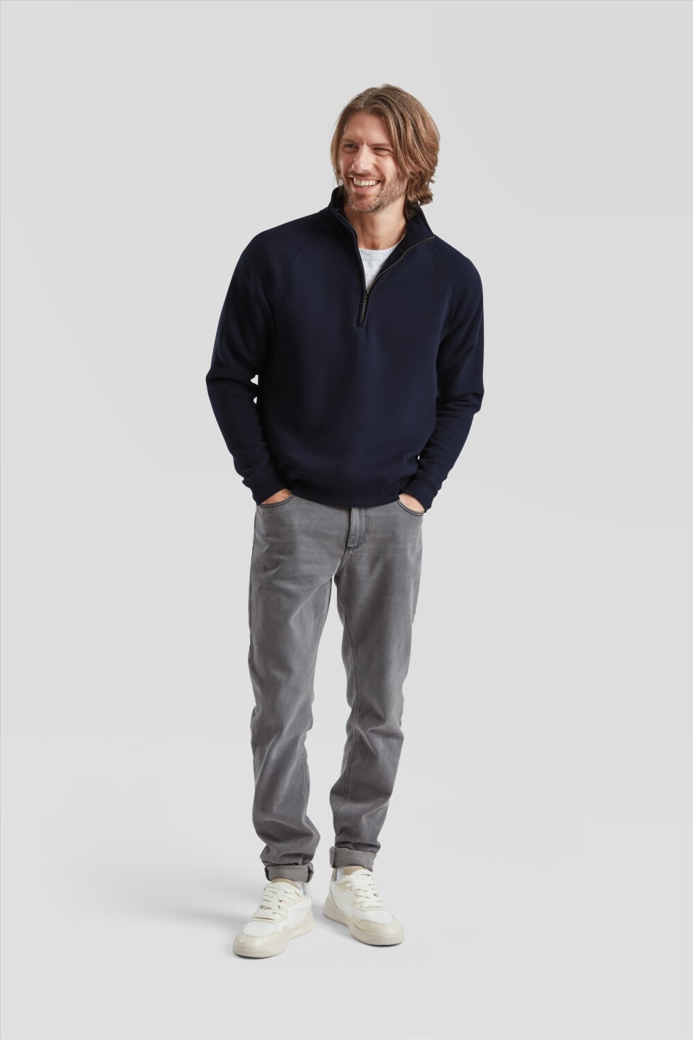 Fruit of the Loom Fruit of the Loom Premium Zip-Neck Sweat