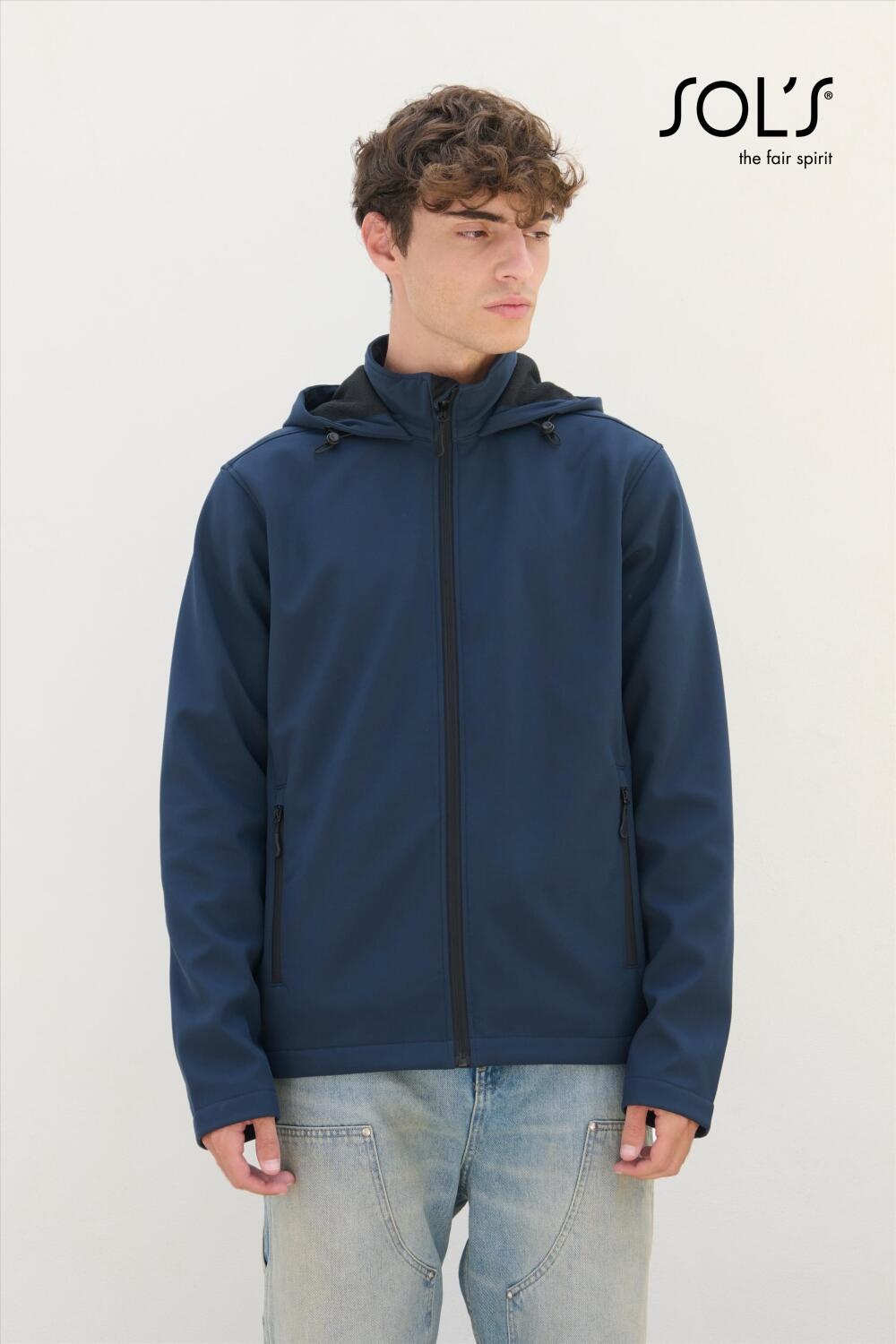 SOL'S Sol's Race Hooded Men Softshell Jackets Full-Zip Hooded