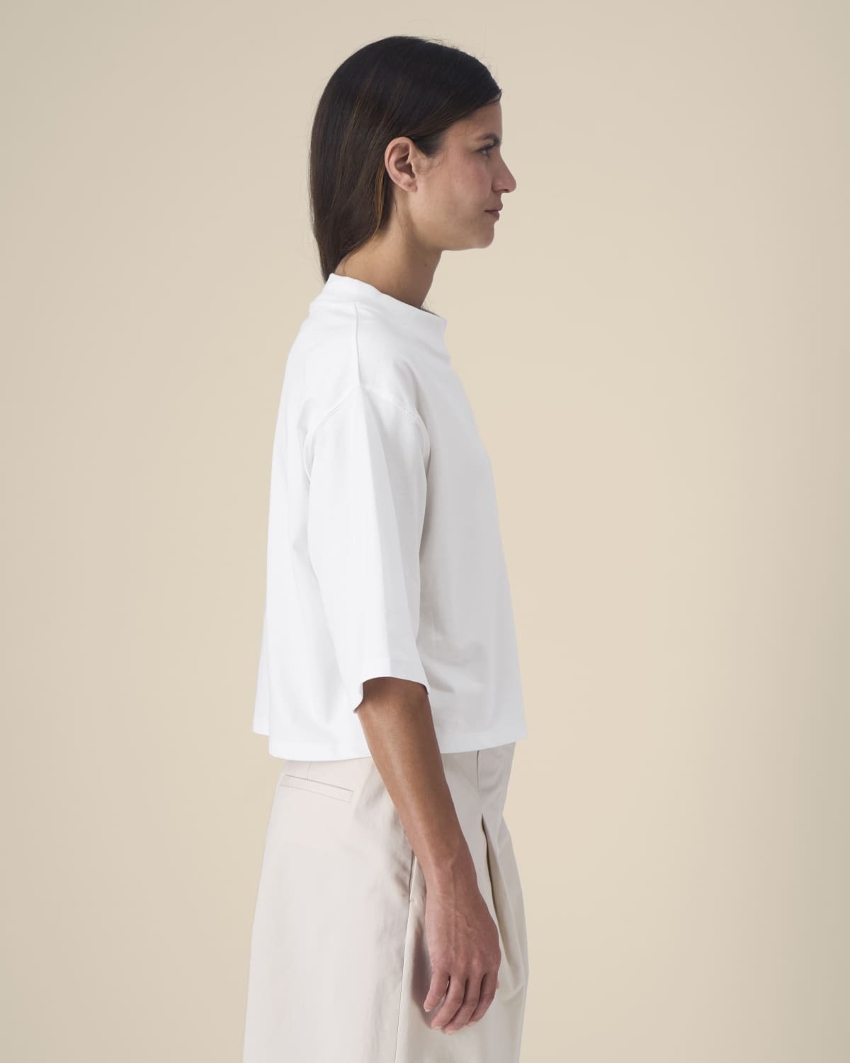 Stanley/Stella kleding bedrukken The women's cropped t-shirt in recycled cotton Raya STTW259