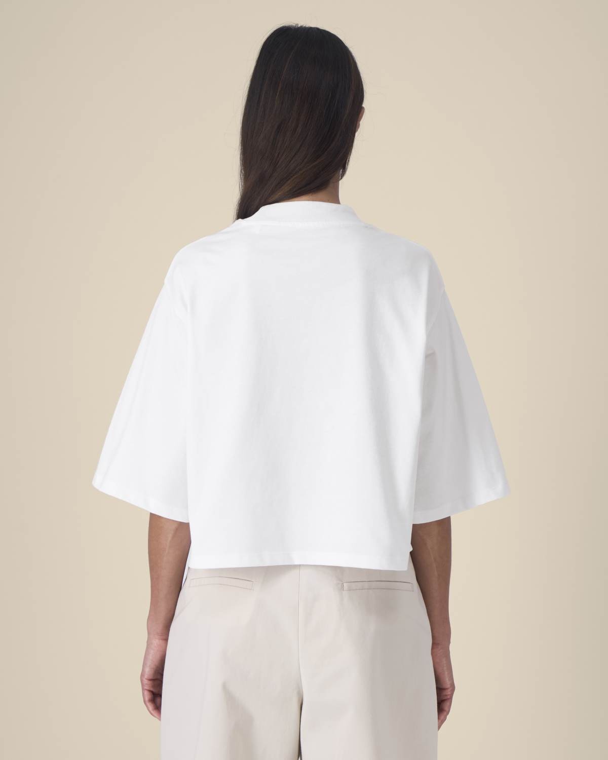 Stanley/Stella kleding bedrukken The women's cropped t-shirt in recycled cotton Raya STTW259